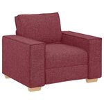 vidaXL Canapé Fauteuil Rouge Vin 60 cm Tissu