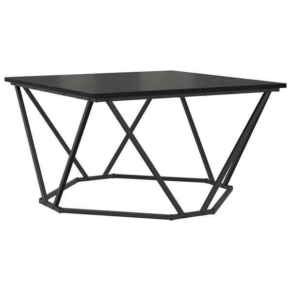 vidaXL Table basse Chêne noir 80 x 80 x 45 cm