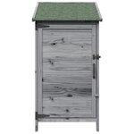 vidaXL Abri de jardin Gris 59 x 56 x 113 5 cm Bois d'ingénierie