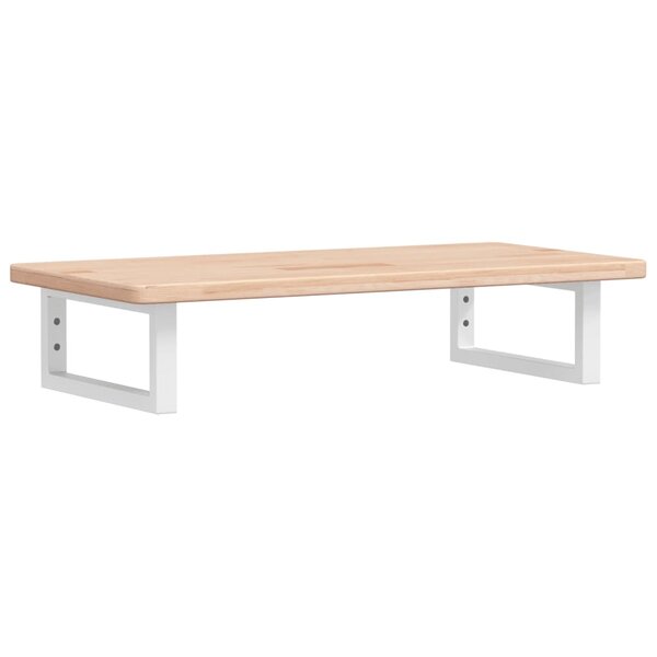 vidaXL Étagère de vasque murale acier et bois de chêne massif