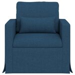 vidaXL Canapé Bleu 78 x 78 x 80 cm tissu