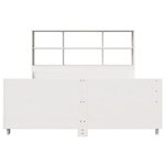 vidaXL Lit bibliothèque sans matelas blanc 120x200 cm bois massif