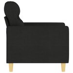 vidaXL Fauteuil Noir 60 cm Tissu