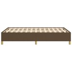 vidaXL Cadre de lit sans matelas marron foncé 120x200 cm tissu