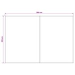 vidaXL Toile de rechange pour auvent Blanc 400 × 300 cm Polyester