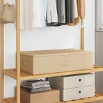 vidaXL Boîte de rangement 24 Pièces Crème 70 x 40 x 18 cm Tissu intissé