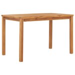 vidaXL Ensemble à manger de jardin 5 Pièces Bois de teck solide