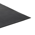 vidaXL Tapis de sol Noir 1 2 x 2 m Caoutchouc