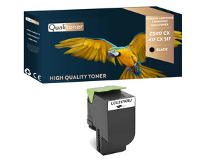 Qualitoner x1 toner cs417 cx 417 cx 517 cs517 noir compatible pour lexmark
