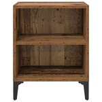 vidaXL cabinet de chevet Bois Vieilli 40x30x50 cm Bois d'ingénierie
