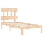 vidaXL Cadre de lit sans matelas bois de pin massif