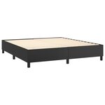 vidaXL Sommier à lattes de lit avec matelas et LED Noir 160x200 cm