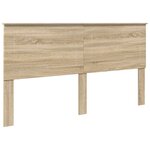 vidaXL Cadre de lit Chêne Sonoma 200 x 200 cm Bois d'ingénierie