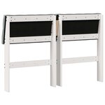 vidaXL Tête de lit capitonnée Gris clair 120 cm Pin massif