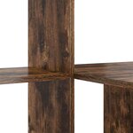 vidaXL Bureau Chêne fumé 131 5 x 50 x 106 5 cm Bois d'ingénierie