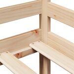 vidaXL Lit de jour avec tiroirs sans matelas 80x200 cm bois massif