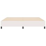 vidaXL Cadre de lit Crème 200 x 200 cm Tissu en velours côtelé