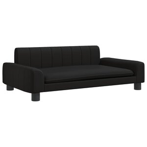 vidaXL Canapé pour enfants noir 90x53x30 cm similicuir