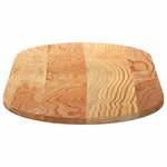 vidaXL Dessus de table 100x50x2 cm bois de chêne massif ovale