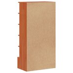 vidaXL Armoire à chaussures cire marron 52x30x104 cm bois pin massif