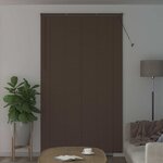 vidaXL Store Vénitien Marron foncé avec motif 213 x 160 cm PVC