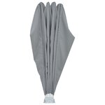 vidaXL Auvent latéral pliable de terrasse Gris 200 cm