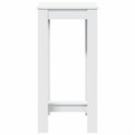 vidaXL Table de bar blanc 51x50x103 5 cm bois d'ingénierie