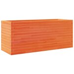 vidaXL Jardinière cire marron 110x40x45 5 cm bois de pin massif