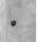 vidaXL Meuble de salle de bain avec porte-rouleau gris béton