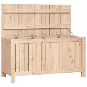 vidaXL Boîte de rangement de jardin 115x49x60 cm Bois massif de pin