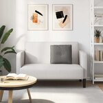 vidaXL Coussin de Dos Gris clair 50 x 45 cm Tissu en velours côtelé