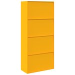 vidaXL Armoire de rangement 2 Pièces Jaune moutarde 90 x 40 x 200 cm