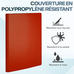 ACROPAQ Display Book - Classeur d'Affichage à Grande Capacité en Rouge au Format A4 avec 40 Pochettes - En Polypropylène Résistant