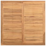 vidaXL Table basse Marron 85 x 85 x 45 cm Bois de teck solide