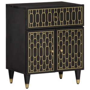 vidaXL Table de chevet 50x33x60 cm bois de manguier massif