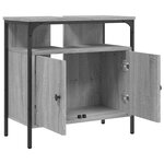 vidaXL Armoire lavabo de salle de bain sonoma gris 60x30x60 cm
