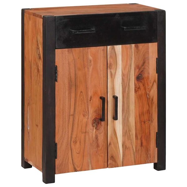 vidaXL Buffet avec tiroir Marron 55 x 30 x 75 cm Bois d'Acacia Massif