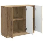 vidaXL Buffet Chêne artisanal 89 x 34 5 x 77 cm Bois d'ingénierie