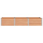 vidaXL Jardinière surélevée Marron 300 x 100 x 54 cm WPC et Aluminium