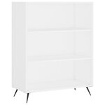 vidaXL Buffet haut Blanc 69 5x34x180 cm Bois d'ingénierie