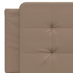 vidaXL Cadre de lit avec tête de lit Cappuccino 160x200 cm Similicuir