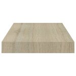 vidaXL Étagères murales flottantes 4 Pièces chêne 40x23x3 8 cm MDF