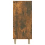 vidaXL Buffet chêne fumé 90x34x80 cm bois d'ingénierie