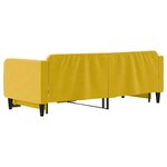 vidaXL Lit de jour avec lit gigogne jaune 90x200 cm velours