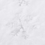 vidaXL Jupe de sapin de Noël de luxe blanche 150 cm en fausse fourrure