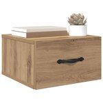 vidaXL Cabinet de chevet 2 Pièces chêne artisanal 35 x 35 x 20 cm