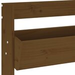 vidaXL Jardinière murale 3 niveaux 60x18 5x110 cm brun miel pin massif