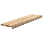 vidaXL Marches d'escalier 8Pièces non traité 100x25x2cm bois chêne massif
