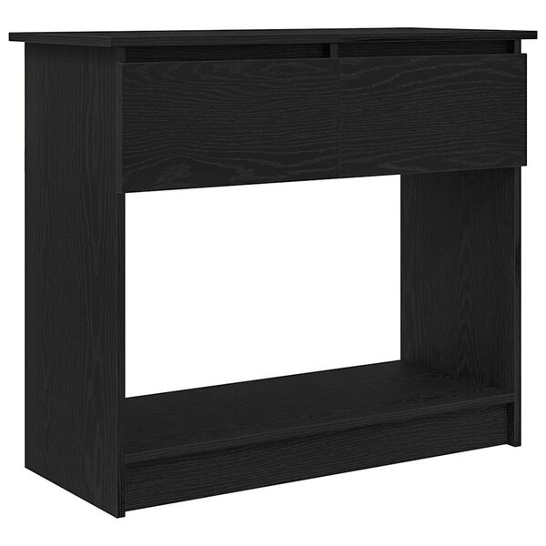 vidaXL Table console avec tiroirs noir 85 5x38 5x74 5 cm