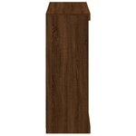 vidaXL Buffet avec lumières LED chêne marron 81x37x100 cm